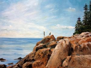 Oil painting the North East coast of the United States